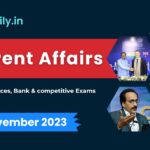 Current Affairs 6 November 2023 in Hindi english